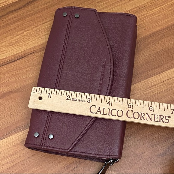 AIMEE KESTENBERG Delancey Wallet on A Chain In Oxblood Leather Chain Wallet - Picture 10 of 16